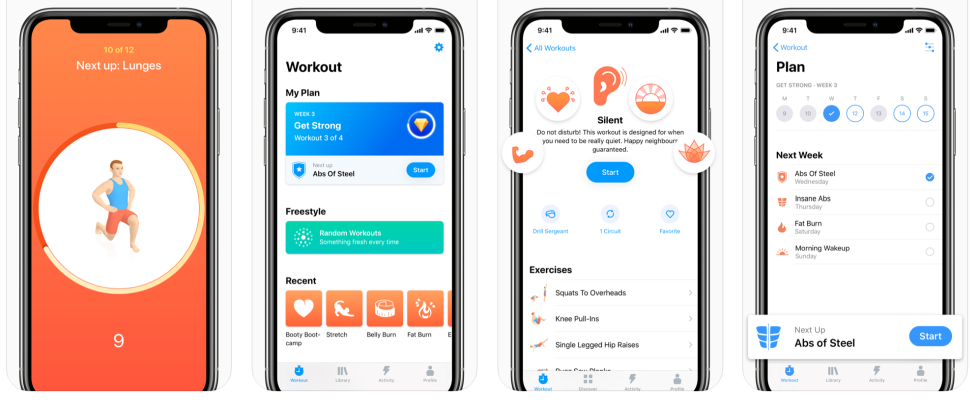 Workout applications